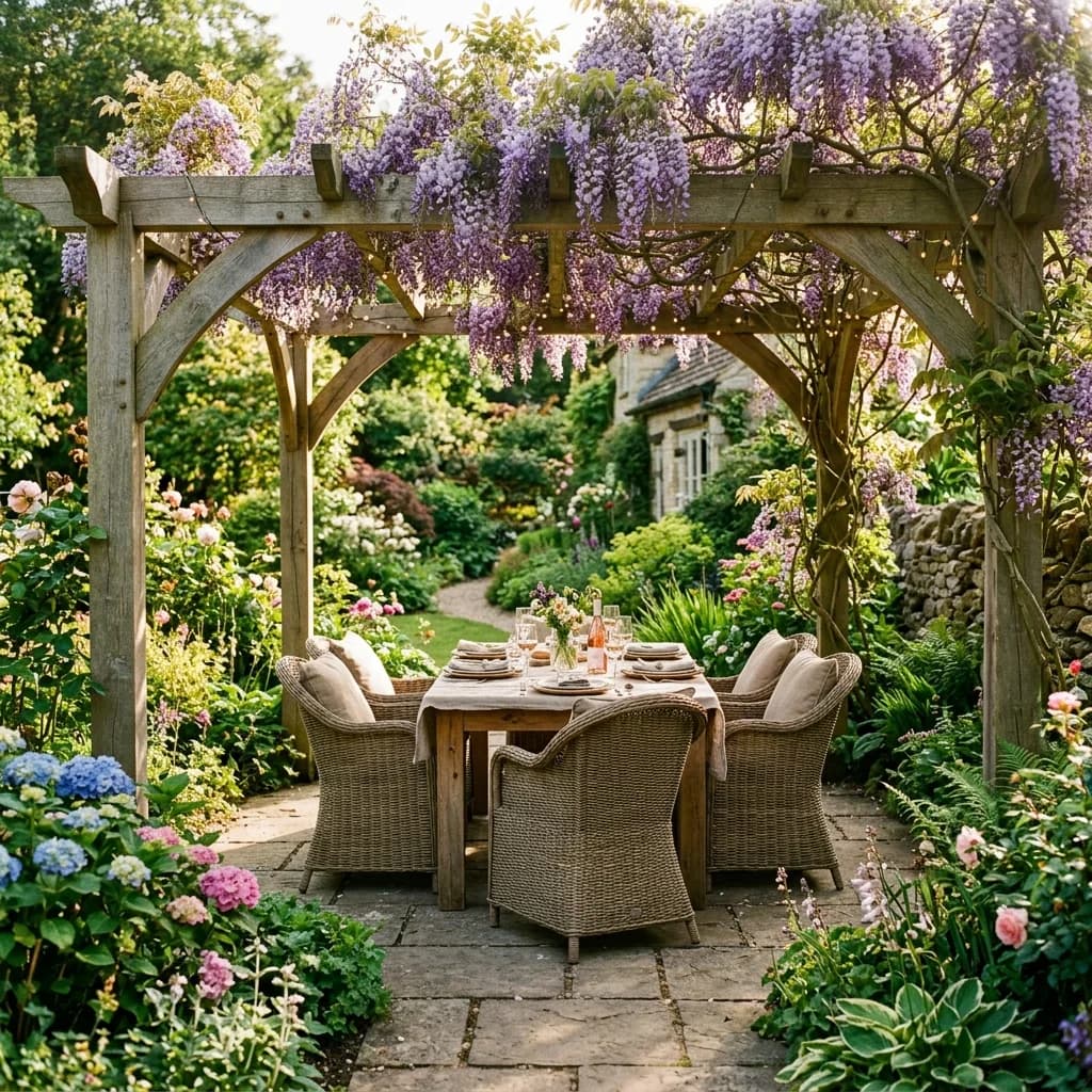 Rustic pergola